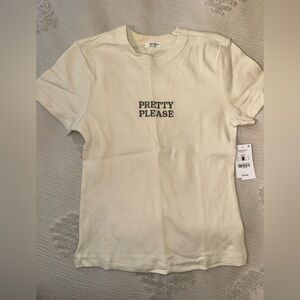 Ardene Pretty Please Baby Tee NWT